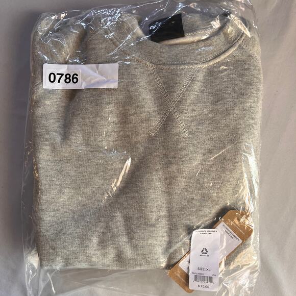 FLORENCE MARINE X MISTER GLOBE Hoodie Sweatshirt Men's Gray Save the Earth NWT - Picture 4 of 7